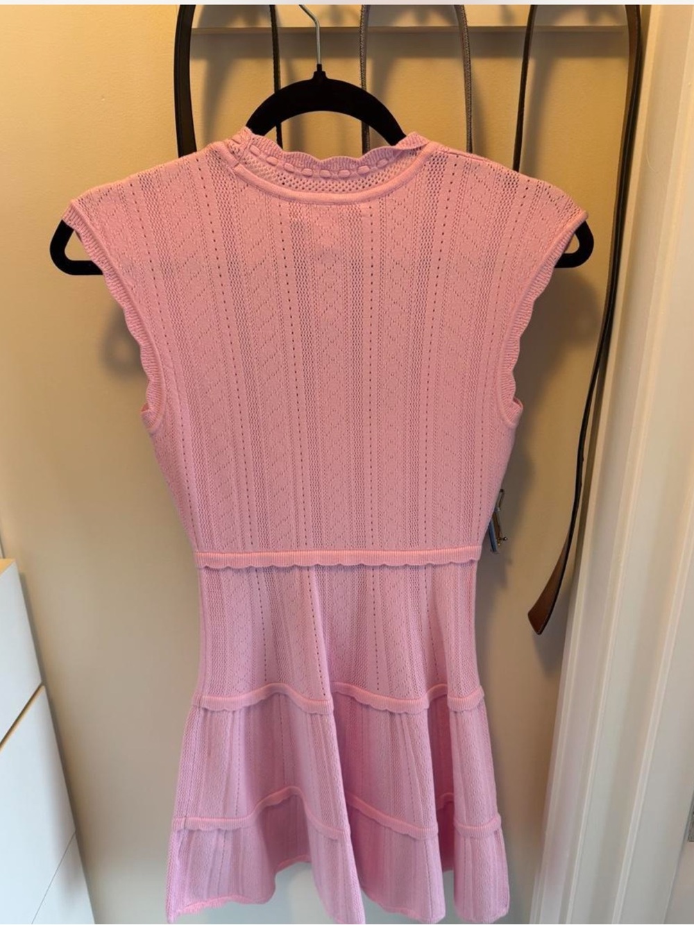 Love Shack Fancy Pink Knit Laighton Mini Dress - Picture 6 of 6